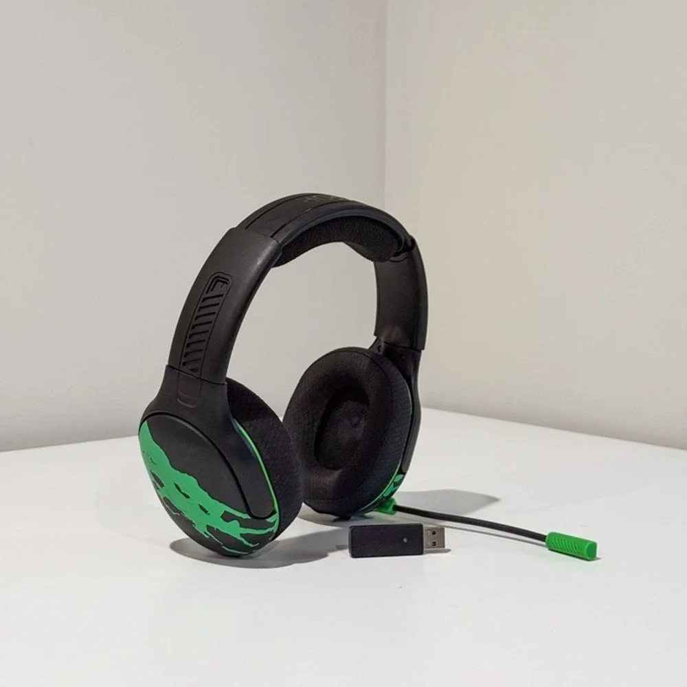 PDP AIRLITE Glow Pro Wireless Headset Jolt Green Glow-in-Dark for Xbox - Tested